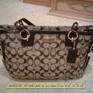 Coach Signature Jacquard Handbag